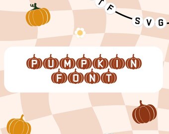 Kürbis Schrift OTF SVG, Doodle Letters, Doodle Schrift, Alphabet, Buchstabe Halloween, niedliche Kürbis Schrift, niedliche Halloween Schrift