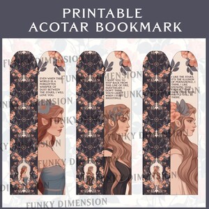 3 signets imprimables ACOTAR, téléchargement numérique inspiré de Sarah J. Maas, Feyre Nesta Elain Archeron, A Court of Thorns and Roses Sisters