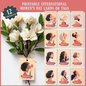 Internationaler Frauentag Karten für Kollegen Freunde Familie, Empowerment Appreciation Karte, Ermutigung, Inspirational, 8 März feministisch