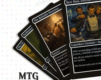 MTG Best Man Invitation Card – Printable Wedding Guest  Proposal (Digital Download)