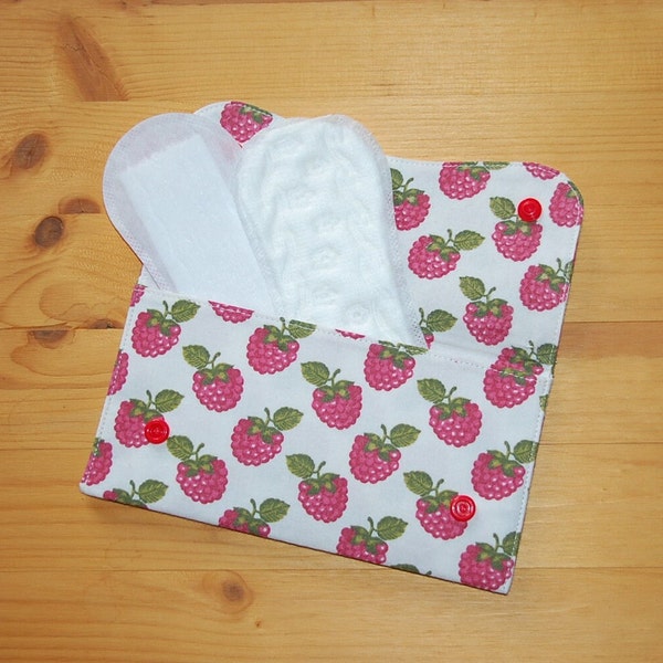 Case for panty liners / sanitary towels, hygiene bag, upcycling