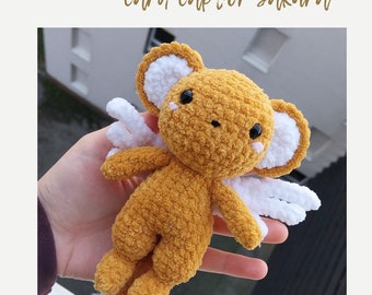 PDF Lion Crochet Pattern, inspired by the guardian of the Kero amigurumi cards