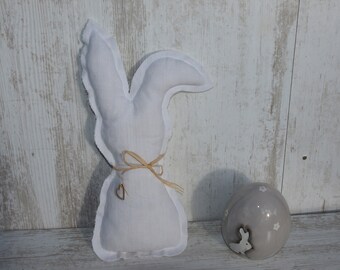 Hase Osterhase Deko Dekohase genäht Ostern Frühling shabby Bauernleinen Leinen Geschenk Mitbringsel Landhaus