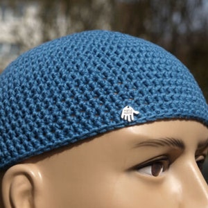 Mütze DJ Ötzi Look Herrenmütze Mütze cap boshi Haube Kippa Beanie Sonnenschutz verschiedene Farben Geschenk Taubenblau