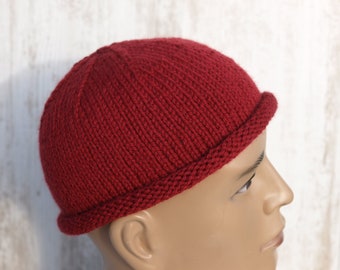 Fischermütze Sylter Mütze cap Herrenmütze Haube Rollrand  fishermans beanies hats verschiedene Farben boshi Geburtstag Strickmütze