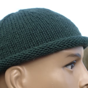 Fishing hat Sylter hat docker hat cap men's hat boshi hood fishermans beanies hats different colors gift knitted hat Tannengrün