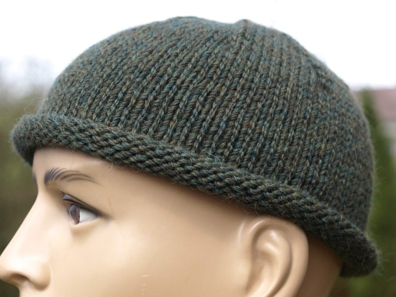 Fishing hat Sylter hat docker hat cap men's hat boshi hood fishermans beanies hats different colors gift knitted hat Waldgrün