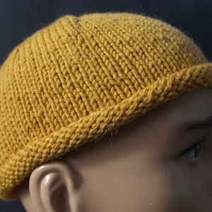 Fishing hat Sylter hat docker hat cap men's hat boshi hood fishermans beanies hats different colors gift knitted hat Senfgelb