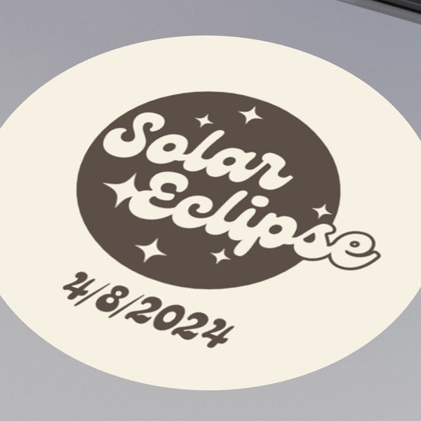 Solar Eclipse sticker gift for solar eclipse vinyl sticker gift total Solar eclipse decal 2024 solar event gift for star gazer gift sticker