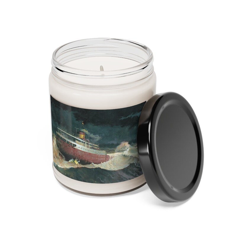 Great Lakes Edmund Fitzgerald Scented Soy Candle, 9oz all the Men Knew