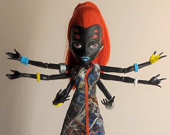 Monster High Doll Wydowna Spider I love Fashion