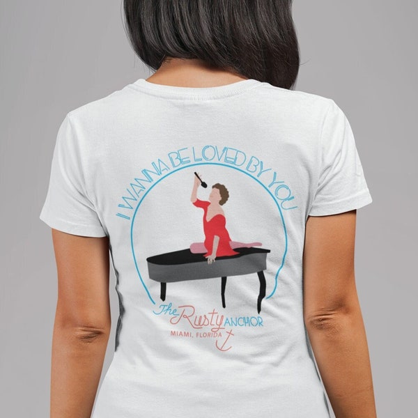 Golden Girls Shirt | The Rusty Anchor | Blanche on a Piano | Graphic Tshirt | Unisex Jersey Short Sleeve Tee