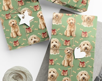 Goldendoodle Wrapping Paper Gift Wrap Papers Perfect for Christmas, Holidays, Winter wrapping paper