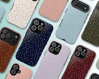 Polka Dot Magnetic Phone Case, Unique Speckled Dot Design, Cute Colorful Magnetic Phone Case, compatible with iphone 14, 15, 16 17 models