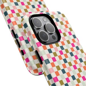 Funda magnética colorida para teléfono, rosa, naranja y verde. Funda magnética resistente para teléfono. imagen 7