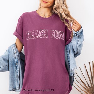 Beach Bum T-shirt, Comfort Colors Tshirt, Beach Bum Shirt, Vacation Shirt, Beach T-shirt, Unisex Garment-Dyed T-shirt image 10