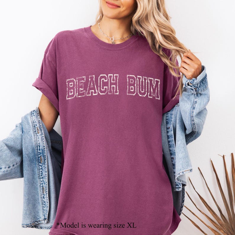 Beach Bum T-shirt, Comfort Colors Tshirt, Beach Bum Shirt, Vacation Shirt, Beach T-shirt, Unisex Garment-Dyed T-shirt image 10