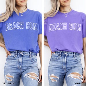 Beach Bum T-shirt, Comfort Colors Tshirt, Beach Bum Shirt, Vacation Shirt, Beach T-shirt, Unisex Garment-Dyed T-shirt image 9