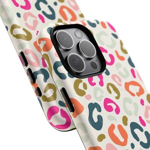 Funda magnética colorida para teléfono, rosa, naranja y verde. Funda magnética resistente para teléfono. imagen 10