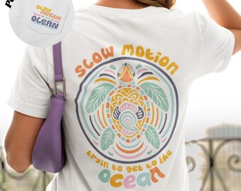 Sea Turtle Pocket T-Shirt: Beach Vacation Tee