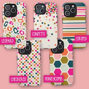 Funda magnética colorida para teléfono, rosa, naranja y verde. Funda magnética resistente para teléfono. imagen 4