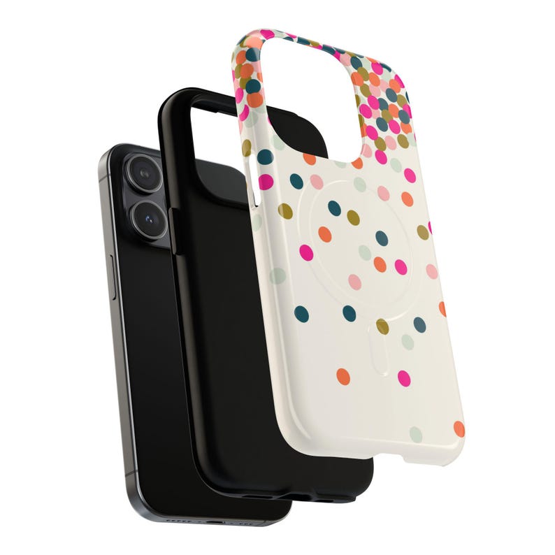 Funda magnética colorida para teléfono, rosa, naranja y verde. Funda magnética resistente para teléfono. imagen 9
