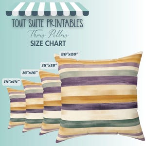 Mardi Gras Stripe Throw Pillow | Purple, Green, and Gold Home Decor image 5