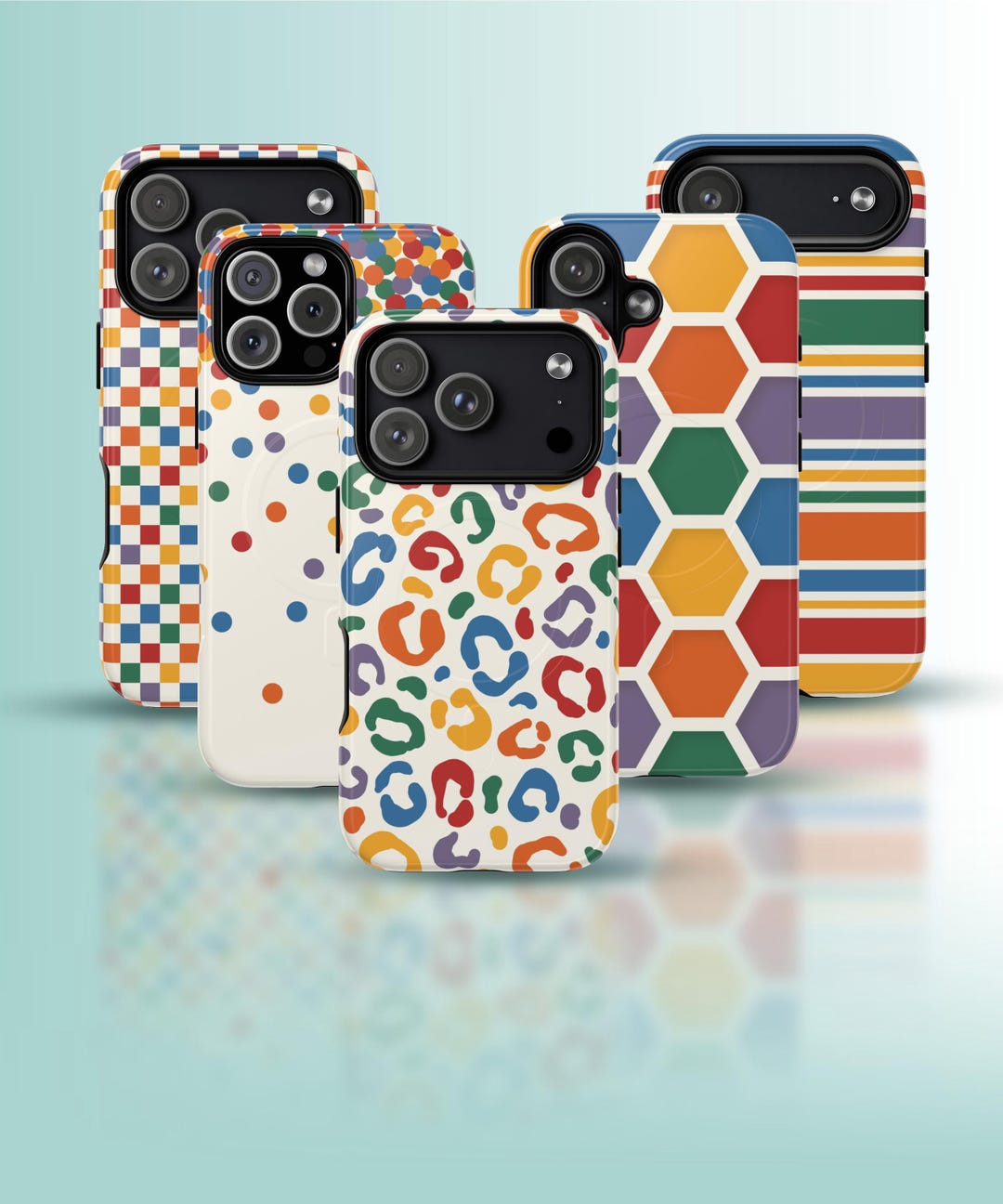 Patterned Iphone Case Rainbow Pattern Magnetic iPhone Case, Tough Shockproof Design - Etsy