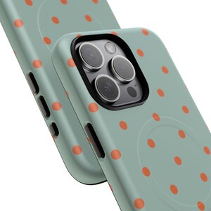 Fall Plaid Magnetic Phone Case, Polka dot Fall Accessories, Magsafe compatible with iPhone 14, 15, 16, 17 image 11