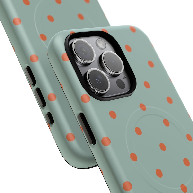 Fall Plaid Magnetic Phone Case, Polka dot Fall Accessories, Magsafe compatible with iPhone 14, 15, 16, 17 image 11