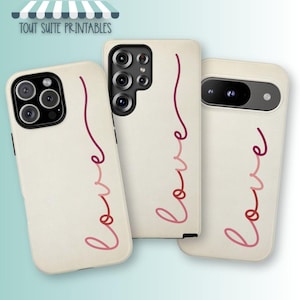 Love Script Phone Case, Valentine's Day Gift