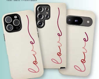 Love Script Phone Case, Valentine's Day Gift