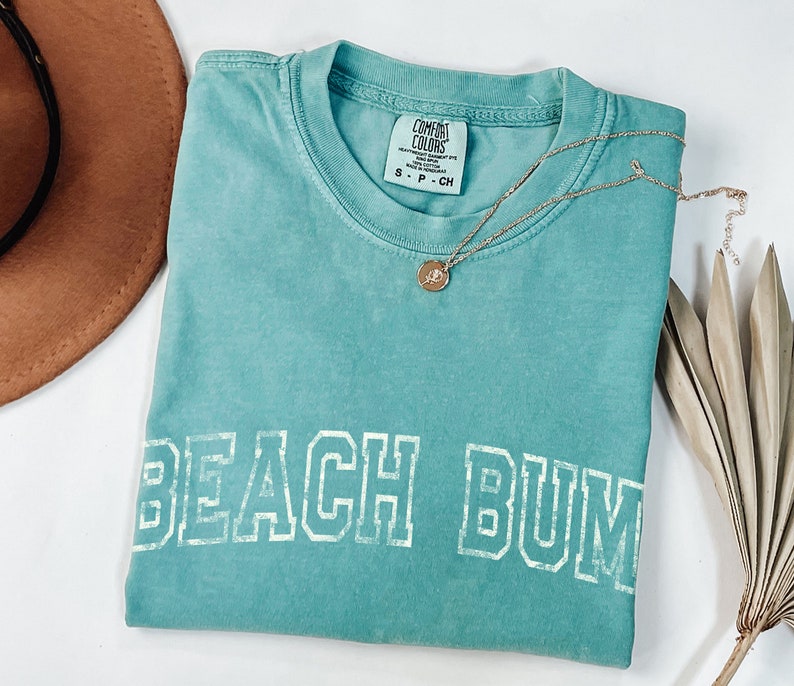beach bum t-shirt, comfort colors tshirt, multiple color options