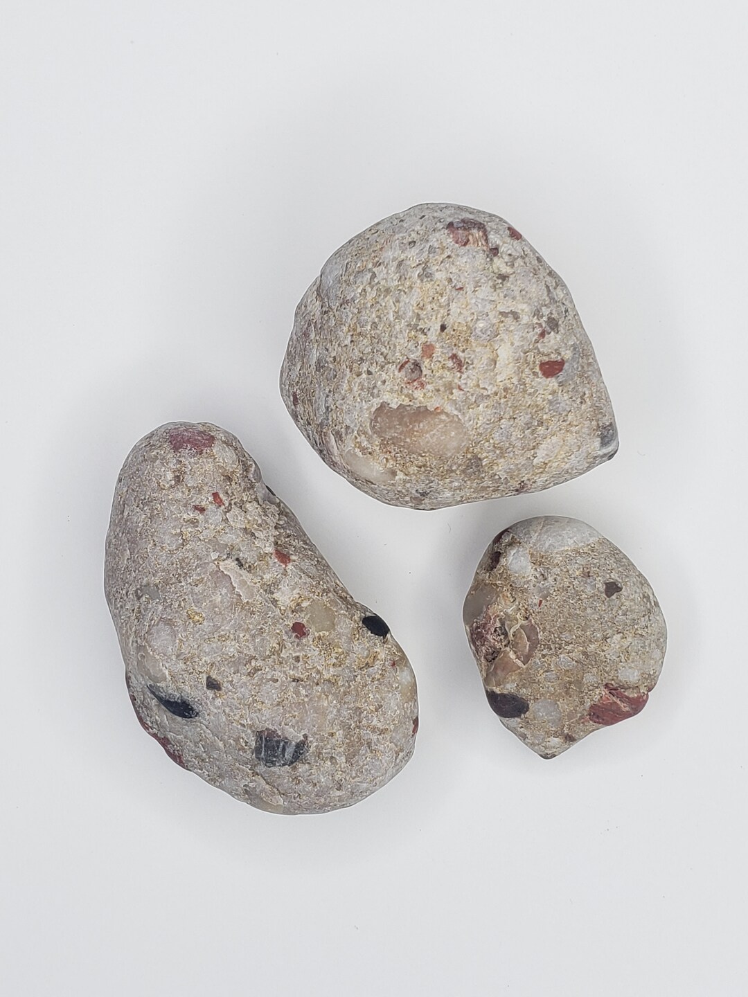 3 Unique Pudding Stones From Lake Superior Great Lakes Etsy
