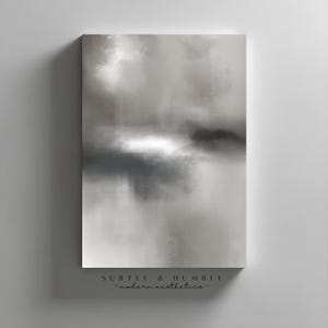 Neutral Abstract Wall Art Digital Download | Minimalist Printable Art for Modern Home Decor | Beige and Taupe Downloadable Artwork