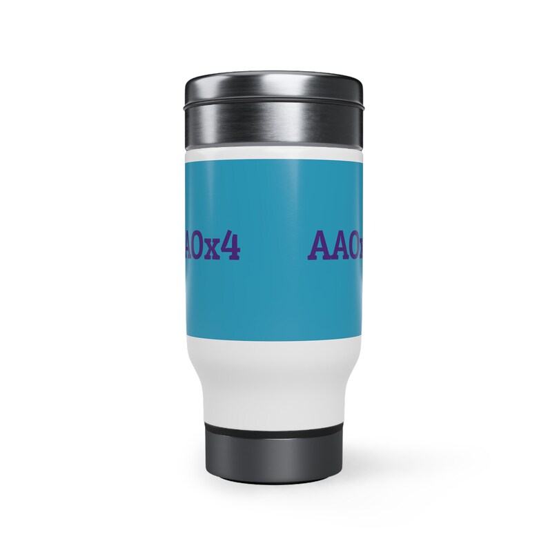 Stainless Steel Travel Mug With Handle 14oz Aaox4 Etsy