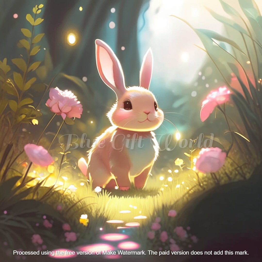 Sparkly Rabbit Clipart 21 High-quality Pngs Digital - Etsy