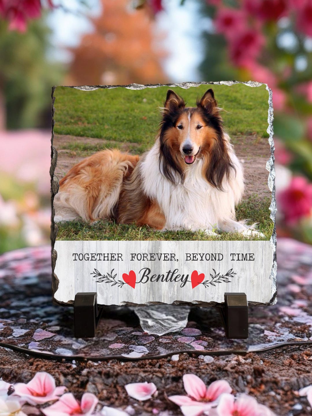 Personalized Pet Memorial Photo Slate, Custom Dog Portrait Gift - Etsy