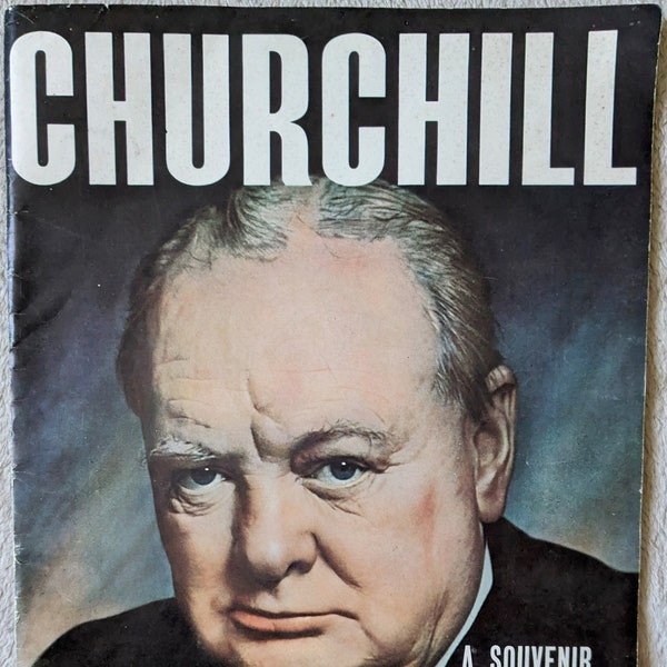 Winston Churchill A Life In Pictures 1968 and Centenary Special 1973 Vintage Original Authentic Magazine WWII UK US Memorabilia Collectible.