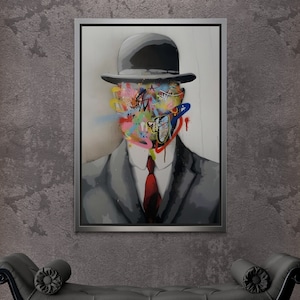 Banksy Framed Canvas, Graffiti Wall Art, Street Graffiti Art, Street Wall Art, Graffiti Canvas, Banksy Wall Art, Banksy Gold Framed Canvas