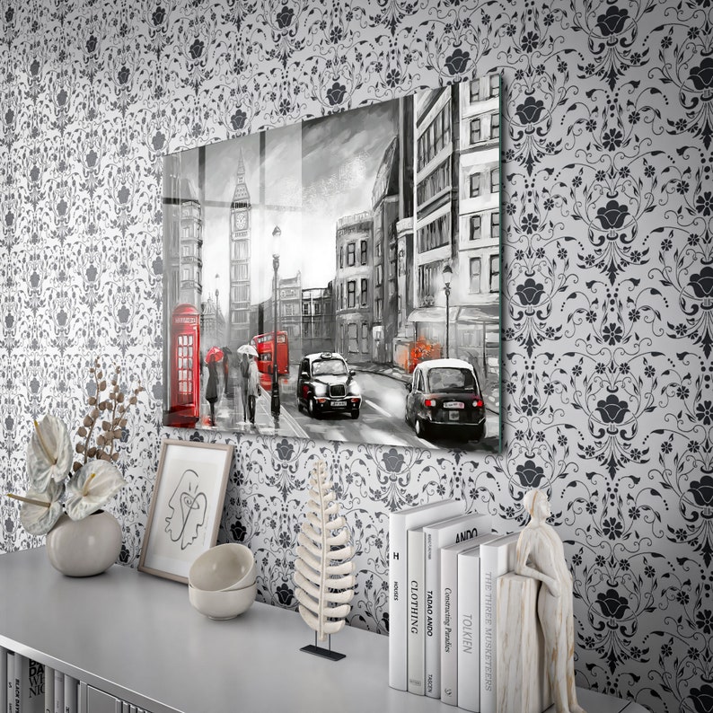 Tempered Glass Wall Art, London City Wall Art, Glass Wall Art, Wall