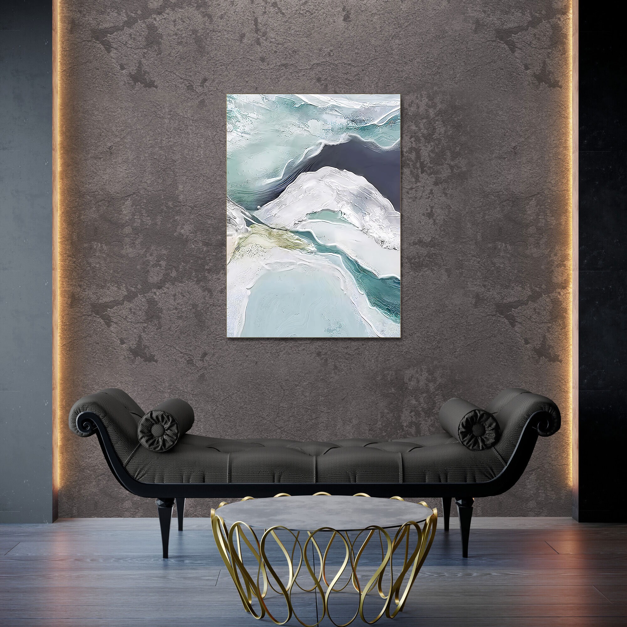 Glass Wall Art, Light Color Wall Art, Tempered Glass Wall Art, Wall ...