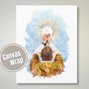 Holy Eucharist Canvas Gallery Wrap: Catholic Home Decor