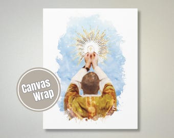 Holy Eucharist Canvas Gallery Wrap: Catholic Home Decor