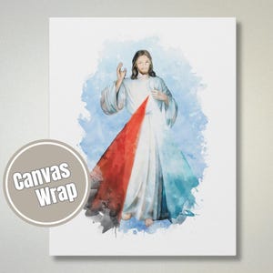 Divine Mercy Art: Jesus, I Trust In You - Catholic Canvas Gallery Wrap