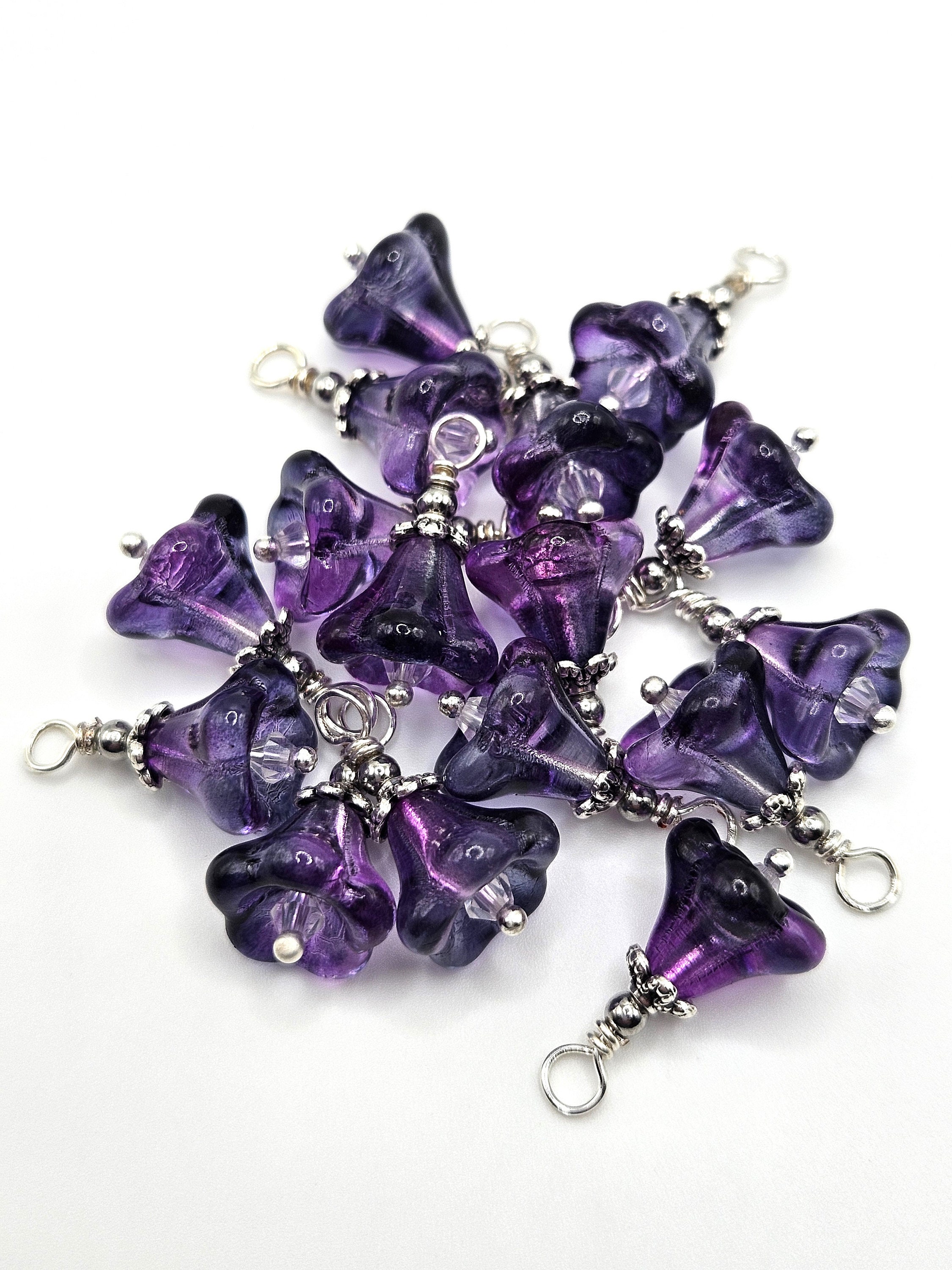 Purple Kids Beads Charm 40cm Necklace with A Bracelet - Free Shipping -  Puddle Season