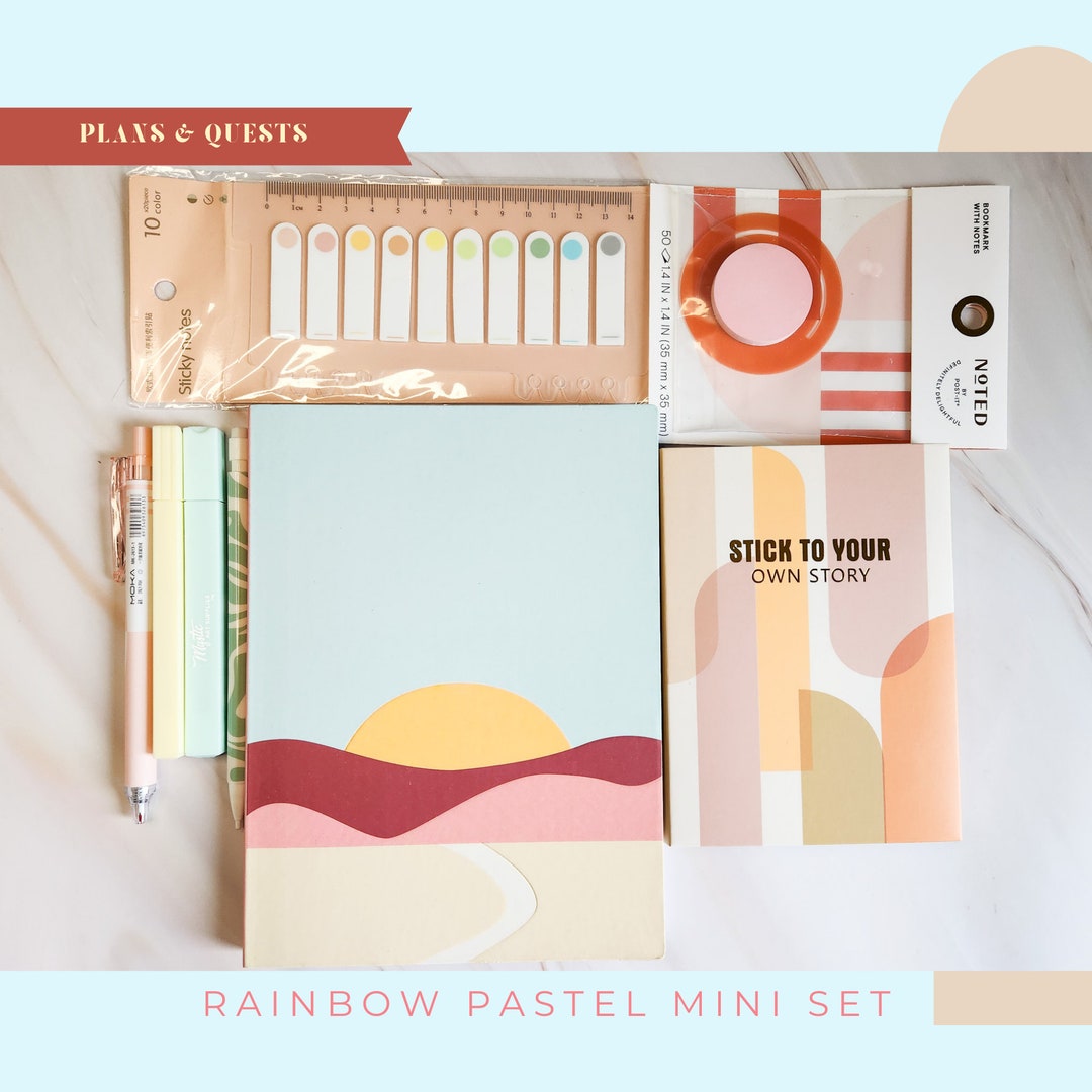Minimalist Stationary Set Notebook Stationery Set Journaling Set Pastel
