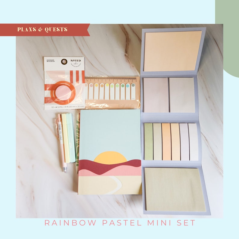 Minimalist Stationary Set Notebook Stationery Set Journaling Set Pastel