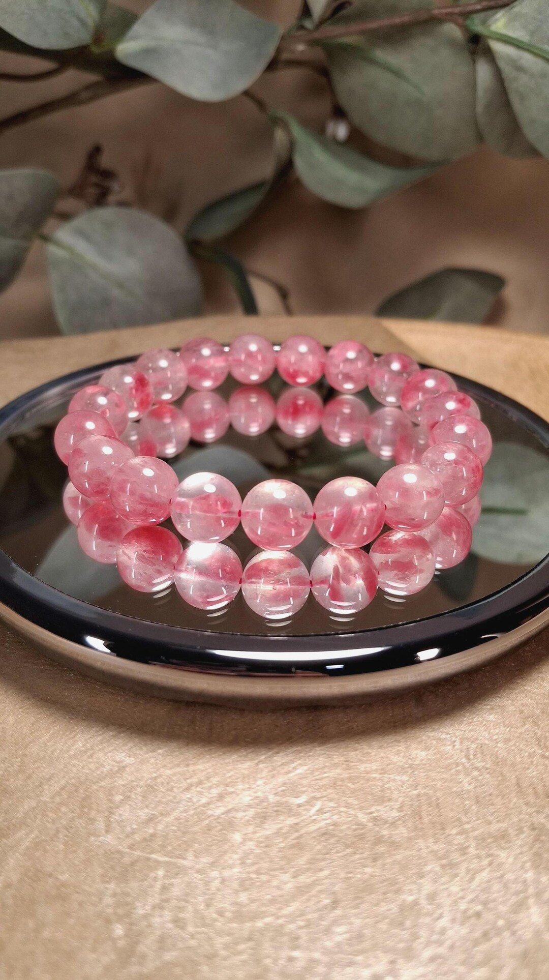 High Quality Natural Sakura Rhodonite Bracelet, Barbie Pink Rhodonite ...