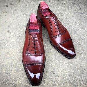 Mens black dress shoes leather sole hotsell
